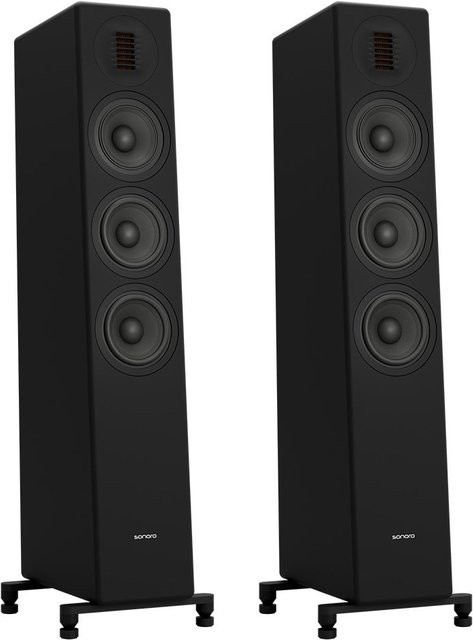Sonoro Orchestra Shaped Signature Paar Standlautsprecher Schwarz Matt - Bild 1