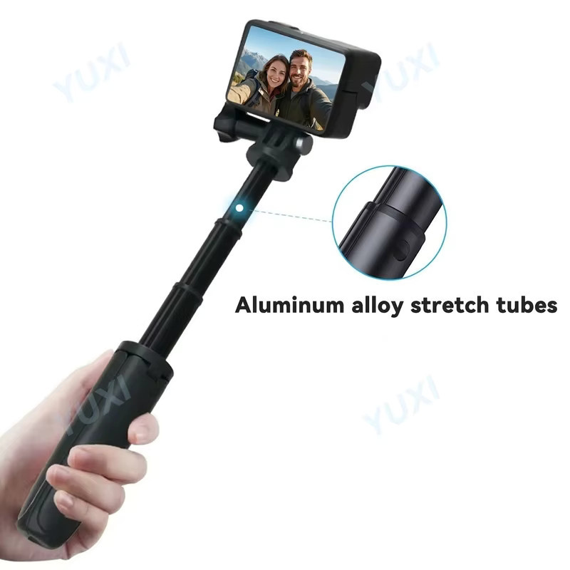 Tragbares Mini ausziehbares Stativ in Schwarz für GoPro Hero und Action-Kameras - Bild 3