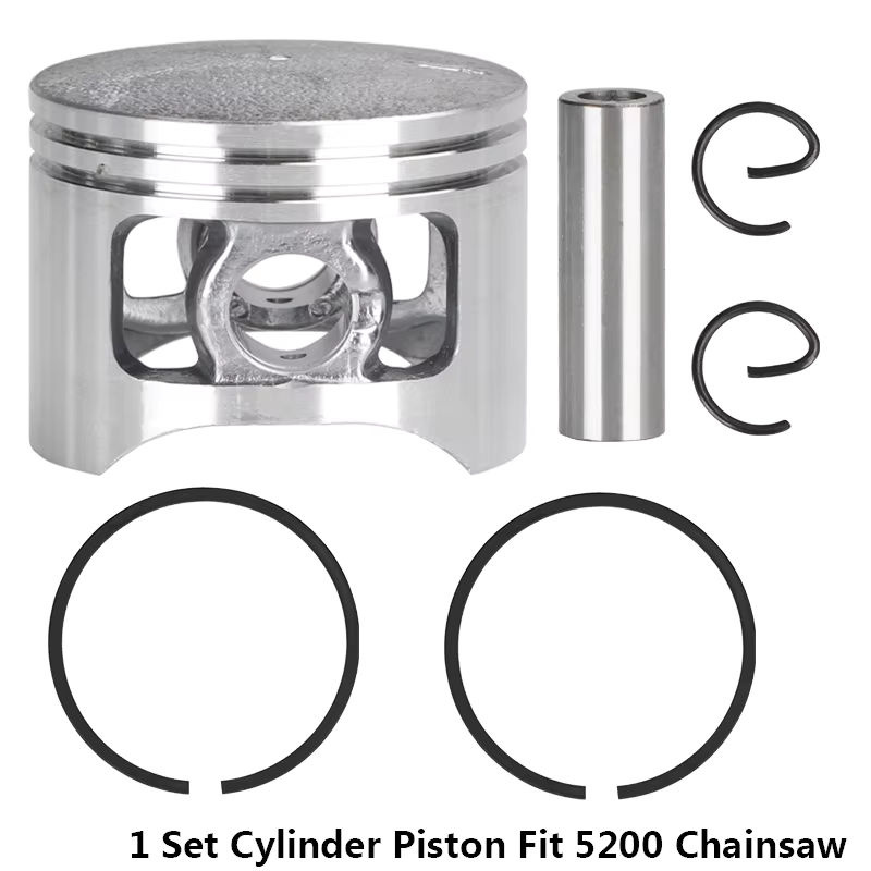 XCAN Kettensägen-Kolbensatz 45 mm in Silber für 5200 52CC Kettensägen-Ersatzteile und Zylinder-Ersatzteile - Bild 3