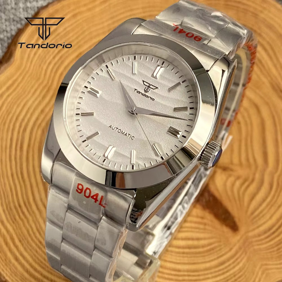Tandorio Armbanduhr Automatik, Edelstahl, Sand, 39 mm, Herren - Bild 1