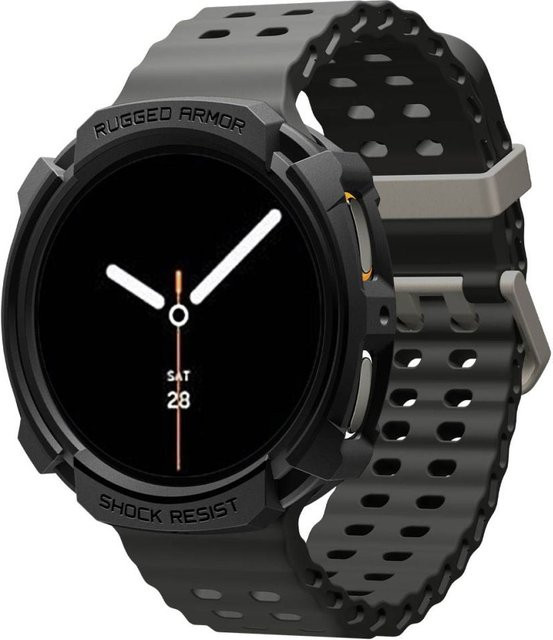 Spigen Hülle für Samsung Galaxy Watch9 / Watch8 44mm, Schwarz, Silikon - Bild 1