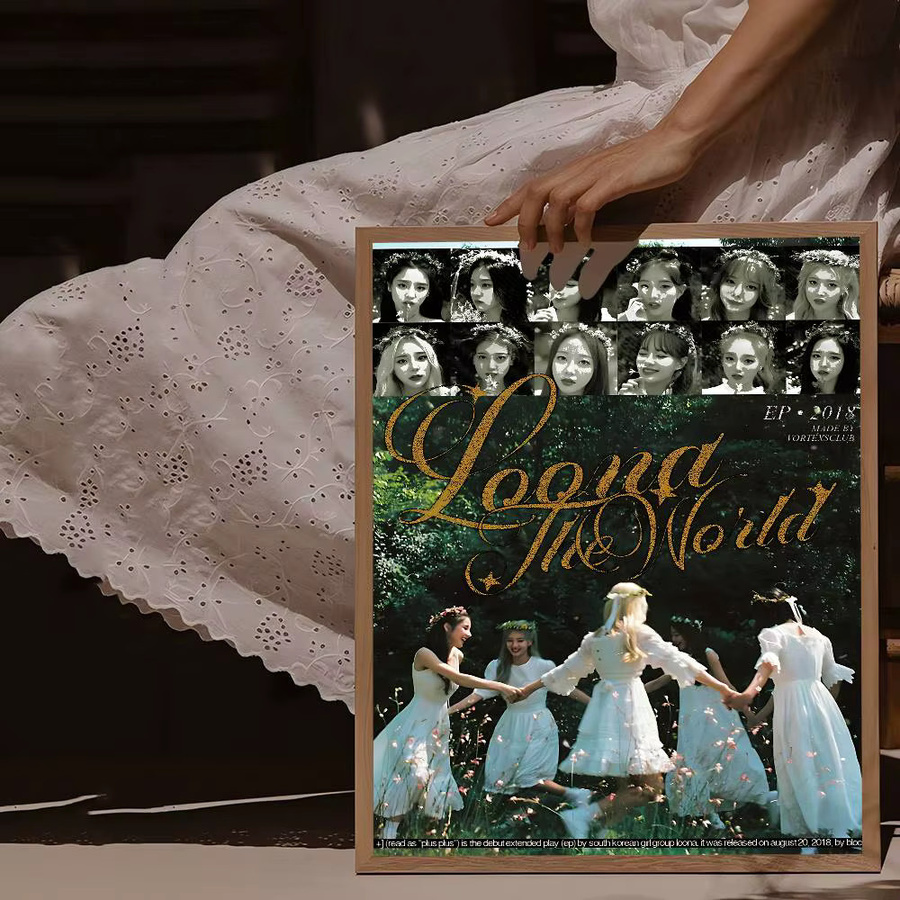 Vintage Loona Kpop Poster von Potdemiel im Portraitformat ohne Rahmen - Bild 2