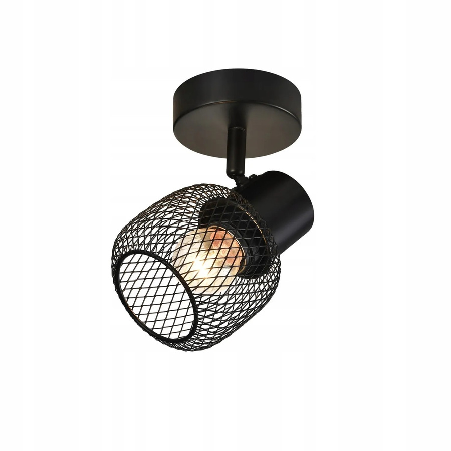 NETTLIFE Deckenleuchte aus Metall in Schwarz im Retro-Design mit E27 Fassung - Bild 2
