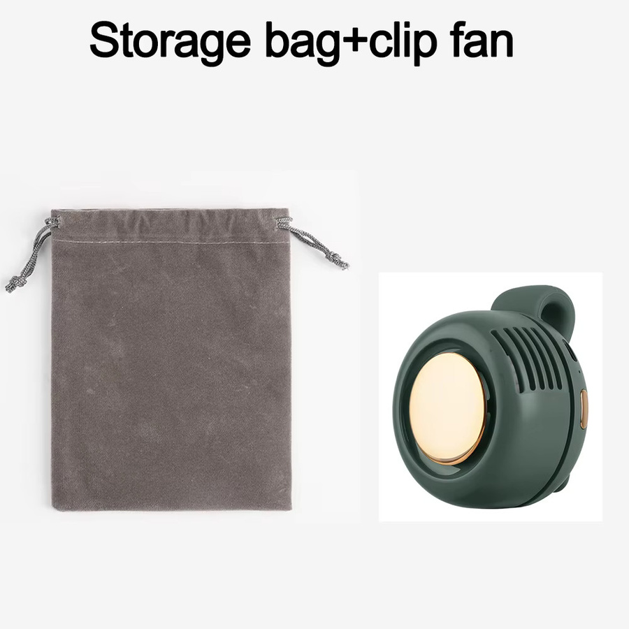Wiederaufladbarer Mini-Clip-Ventilator von DO AS YOU WISH als Taillenventilator zur Ganzkörperkühlung inklusive Aufbewahrungstasche in Kunststoffausführung - Bild 2
