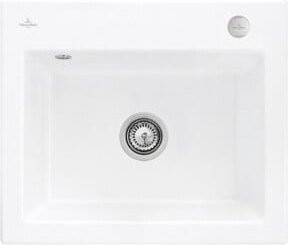 Villeroy & Boch Spüle Subway 60 S aus Keramik in Weiß mit Ablaufgarnitur und Exzenter, Breite: 60 cm - Bild 1