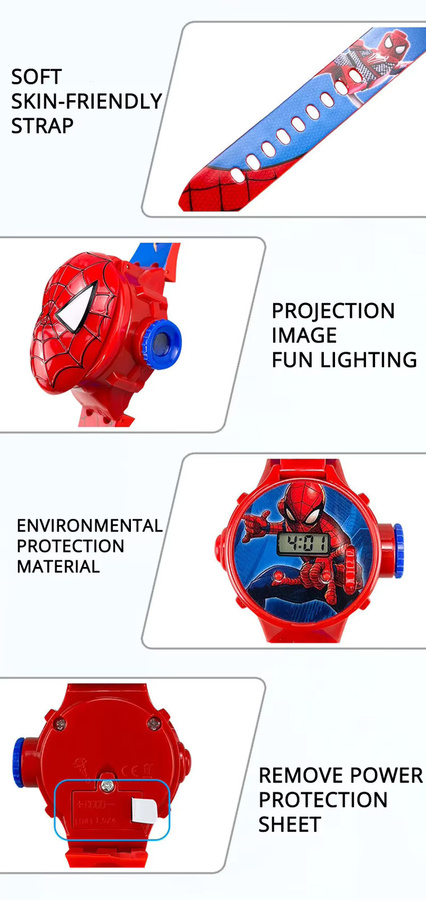 Hot Toys Marvel Spider-Man Projektions-Flip-Uhr, Elektronische Uhr - Bild 3