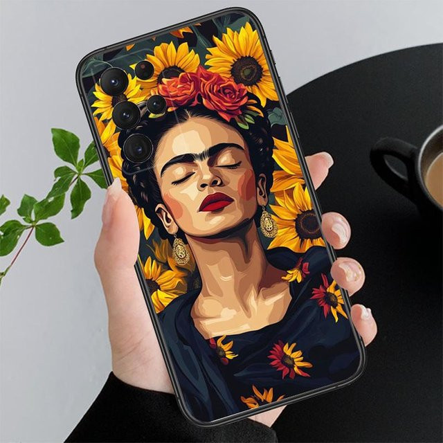 Handyhülle im Frida Kahlo Design für Samsung Galaxy A-Serie (A15, A16, A17, A25, A26, A33, A34, A35, A52, A52S, A53, A54, A55, A56, A05s, A06, A07) in Multicolor - Bild 1