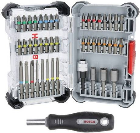 Bosch Extra Hard Schrauberbit-Set, 45-teilig, Edelstahl, Mehrfarbig - Bild 1