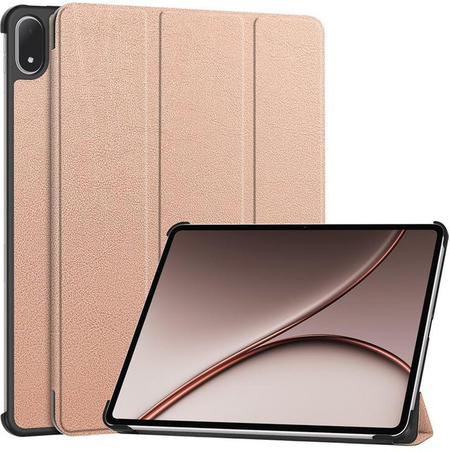OnePlus Pad 4 Smart-Hülle aus Leder mit Dreifach-Magnet-Ständer in Beige für 13,2 Zoll - Bild 1