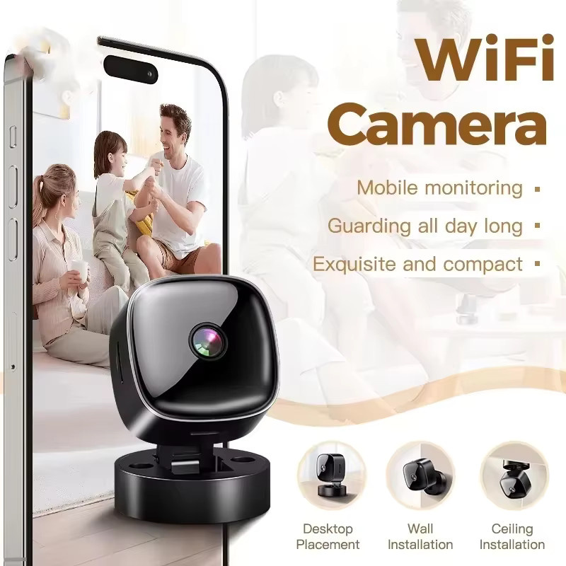 Lenovo S1 Sicherheitsüberwachungskamera in Schwarz mit 1080P HD, WLAN, Bewegungserkennung und 360° Nachtsichtfunktion - Bild 5