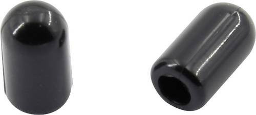 TRU Components Endkappe Schwarz, Nenn-Innendurchmesser 4mm, 100 Stück - Bild 1