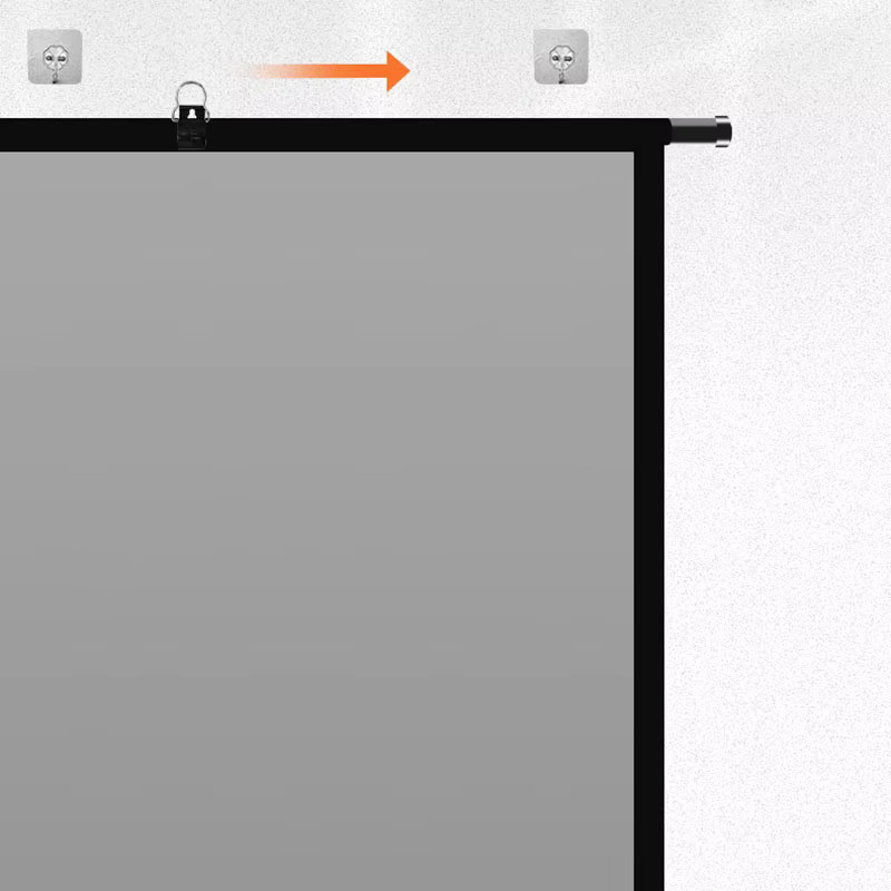 MIXITO Wandmontierte Anti-Licht-Projektor-Leinwand in Grau, tragbar und faltbar für Home Office und Outdoor - Bild 3