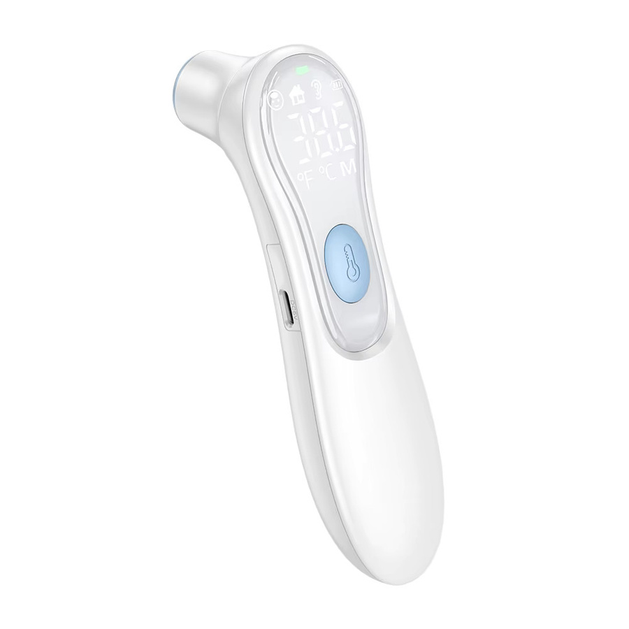 AiQUE 3-in-1 Infrarot-Thermometer für Ohr und Stirn, wiederaufladbar, Farbe: Weiß - Bild 3
