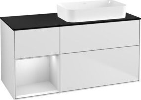 V&B Waschtischunterschrank Finion in Weiß lackiert, B/T: 120 x 60 cm - Bild 1