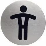 DURABLE Piktogramm Türschild PICTO aus Edelstahl in Silber - Bild 1