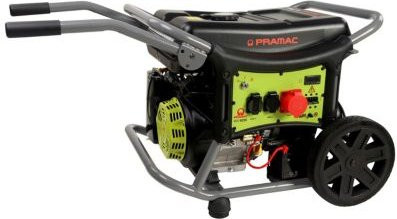 Pramac mobiler Benzin-Stromerzeuger WX 6250 in Grün/Schwarz mit 5,5 kW, 230/400 V, 26 l Tankinhalt und AVR-System - Bild 1
