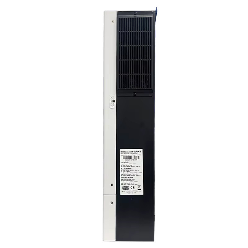 GSIKE Hybrid-Solarwechselrichter 11KW 48V mit 4KW 24V Photovoltaik Reiner Sinuswellen-Wechselrichter für On-Grid- und Off-Grid-Anwendungen, 160A Solarladegerät PV 500V mit WIFI BMS, Farbe: Weiß - Bild 4
