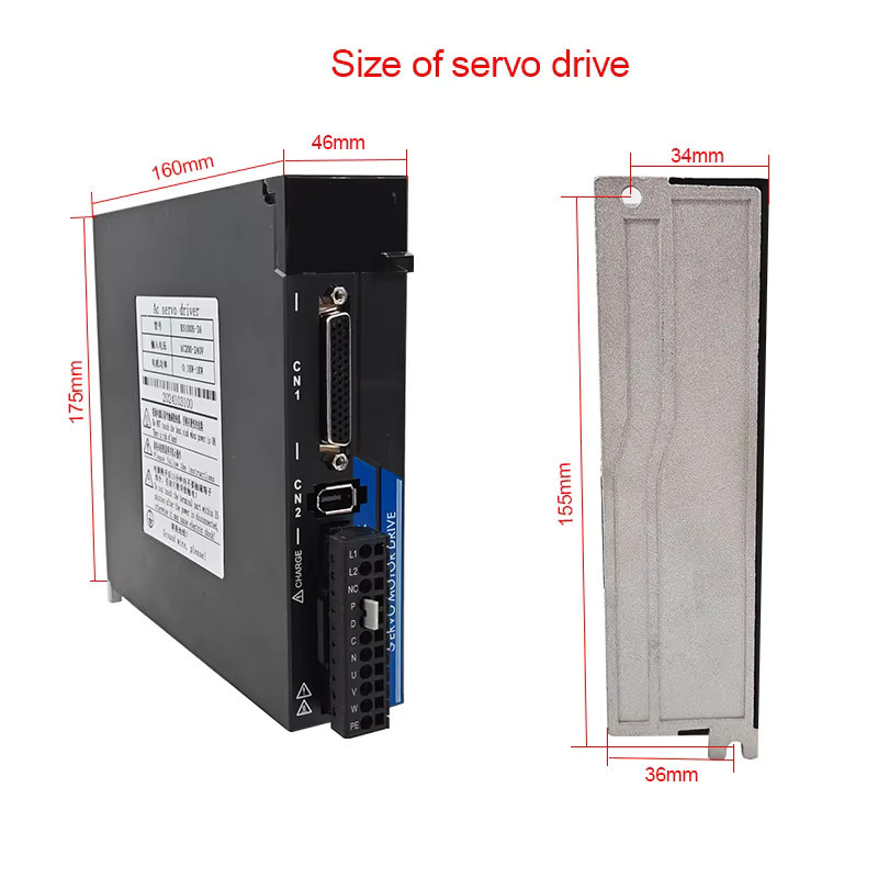Hochgeschwindigkeits-Servomotor-Set mit hohem Drehmoment 80–750 W bis 80–1000 W inklusive Antriebskabelzufuhr für die Präzisionssteuerung in der Automatisierung - Bild 2