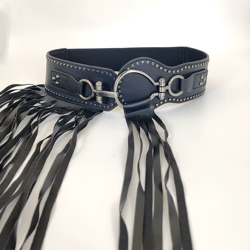 Taille Kette Leder, Quaste, Damen - Bild 3