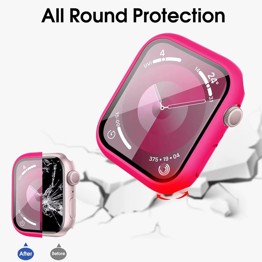 Displayschutzfolie Gehärtetes Glas für Apple Watch, Unisex - Bild 3