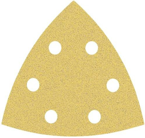 Bosch Expert C470 Deltaschleifpapier gelocht Körnung 80, 5 Stück, B: 9,3 cm x B: 9,3 cm - Bild 1