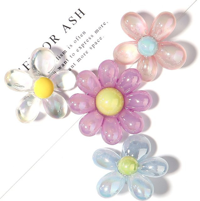 Linsoir Beads Charms, Acryl Blume Perlen, Bunt, Unisex - Bild 1