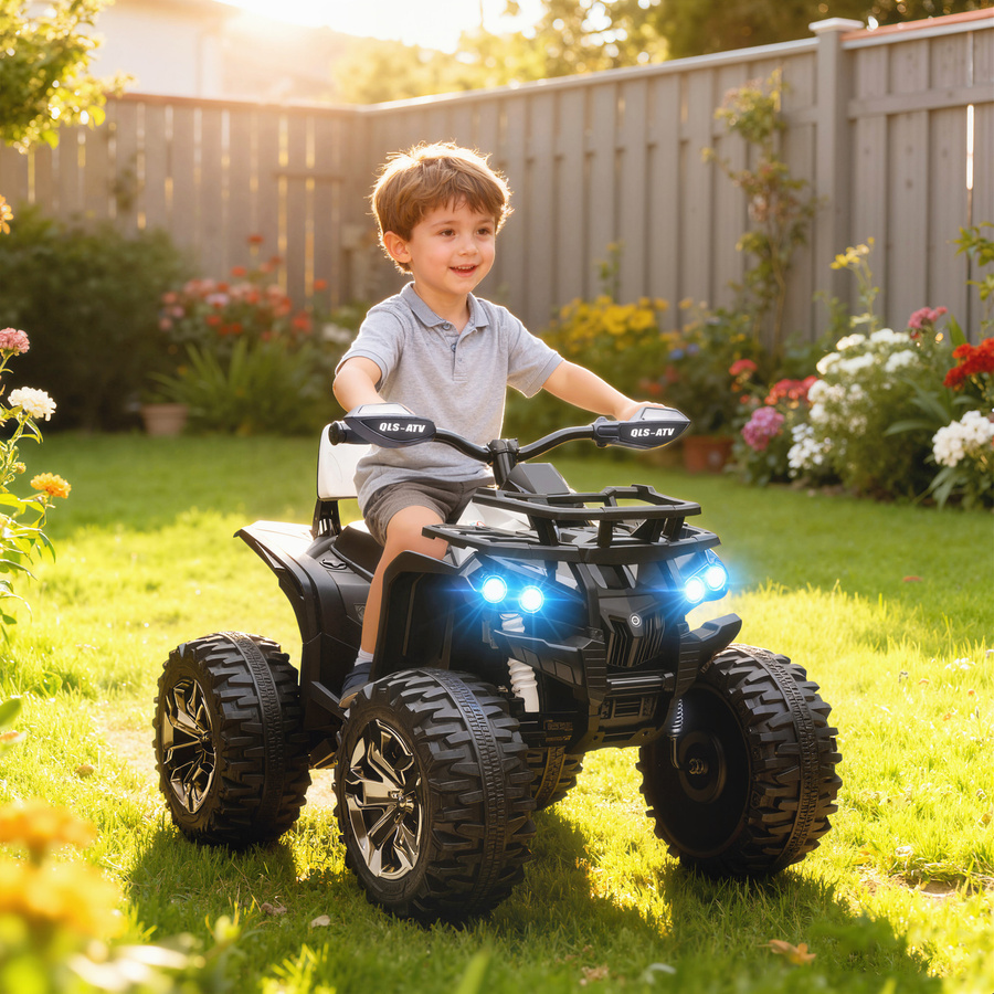HOMCOM Elektro Quad, Kinderfahrzeug, Weiß, ab 3 Jahre - Bild 2