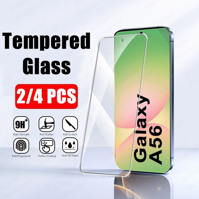 Samsung Galaxy A56 5G Displayschutzfolie Crystal Galaxy gehärtetes Bildschirmglas, transparent - Bild 1