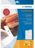 HERMA Fotophan Fotohülle transparent für 8 Fotos, Breite: 10 cm, Höhe: 15 cm - Bild 1