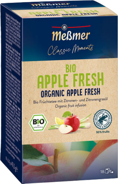 Meßmer Classic Moments Bio Apple Fresh, Früchtetee, Teebeutel, 40,5g - Bild 1