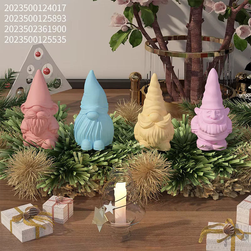 3D-Silikonform Weihnachtsmann Zwerg für Duftkerzen, Seife, Gips und Kunstharz zur Weihnachtsdekoration - Bild 3