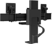 Ergotron TRACE Dual Monitorhalterung Schwarz für 2 Displays bis 27 Zoll und 9,8 kg mit Tischklemme - Bild 1