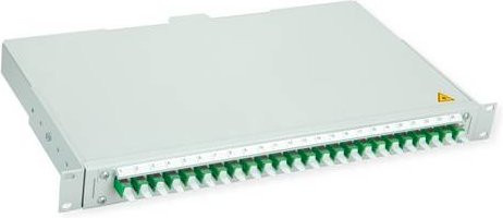 Telegärtner BASIS V LWL-Panel mit 24x E2000 Kupplungen, grün, OS2 APC - Bild 1