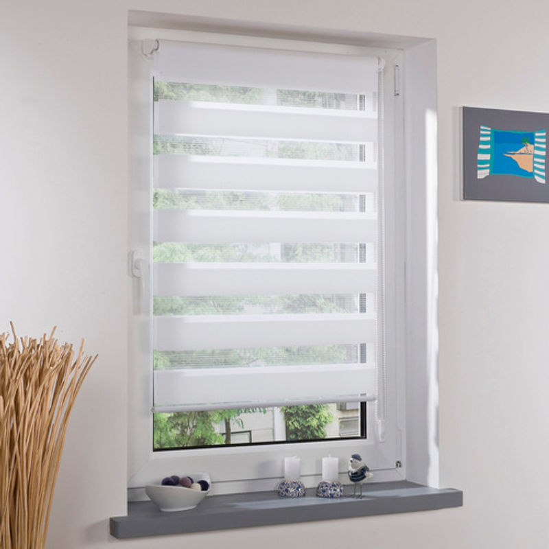 LIEDECO Duo-Rollo Klemmfix Day & Night aus Polyester, weiß, B: 160 cm, H: 60 cm, T: 60 cm - Bild 2