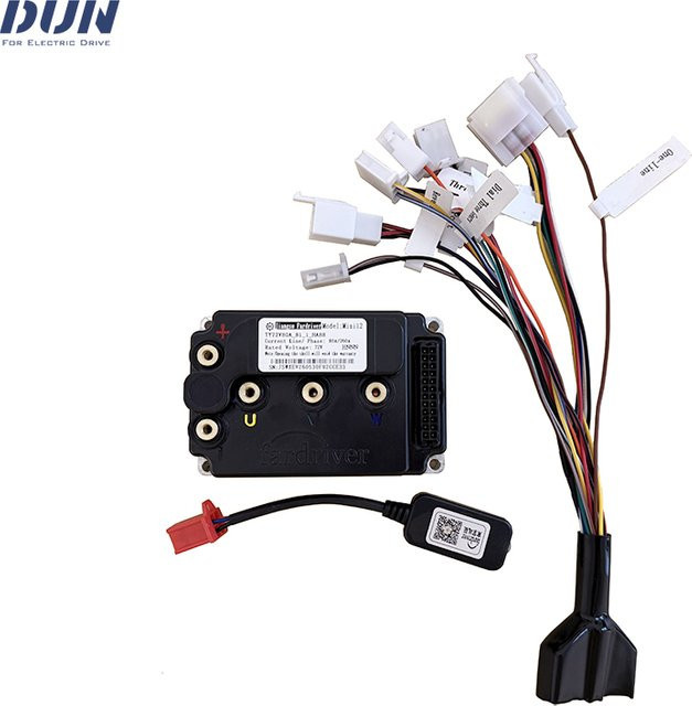 Fardriver MINI12 BLDC Sinuswellen-Hall-Sensor-Controller, 48V-72V, Max DC 80A, Phase 160A, Schwarz, für 1000-1500W Motoren - Bild 1