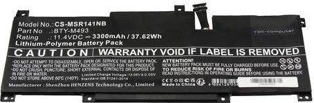 IPC-Computer Notebook-Akku S9N-0B3F200-M47 in Schwarz mit 11.40V und 3300 mAh - Bild 1