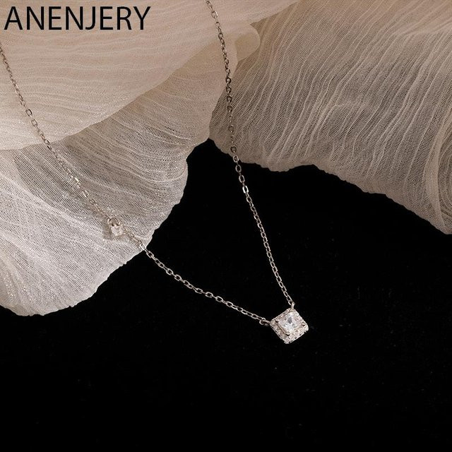 Anenjery Halskette, Silber, Zirkonia, Damen - Bild 1