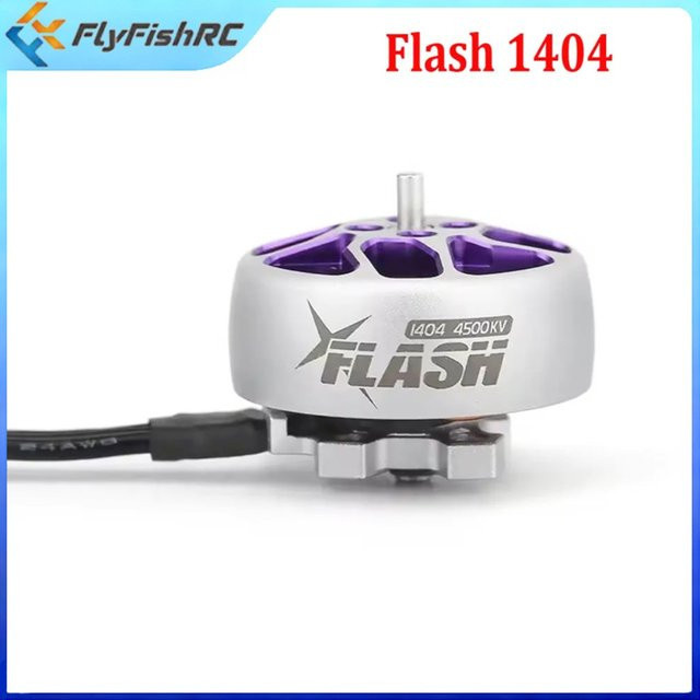 FlyFishRC Flash 1404 4500KV Brushless Motor, Metall, silver - Bild 1