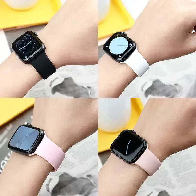 Uhrenarmband Silikon, Weiß, Unisex - Bild 2