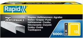 Rapid Heftklammern Typ 13 aus Stahl, 13/08 mm, 5000 Stück pro Box - Bild 1