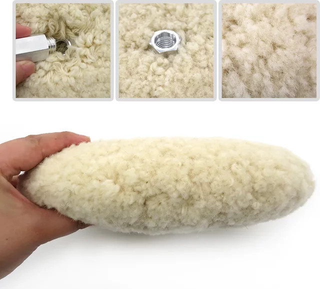 Vibratite 8 Zoll Auto-Polierpad aus Wolle mit 5/8-11 Gewinde-Adapter zum Polieren und Schneiden - Bild 1