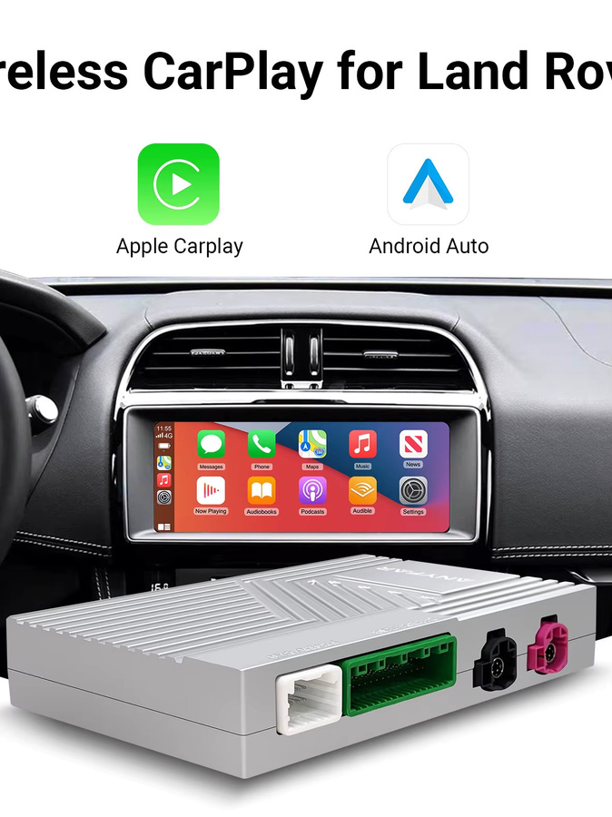 ANYFAR Drahtloses CarPlay und Android Auto Retrofit Kit für Land Rover Jaguar Range Rover Evoque Discovery 5, XE, XF und F-Typ Modelle 2016–2019 - Bild 7