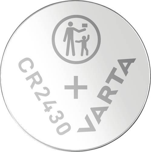 Varta CR2430 Lithium Knopfzelle 3V, 20 Stück, Silber - Bild 1