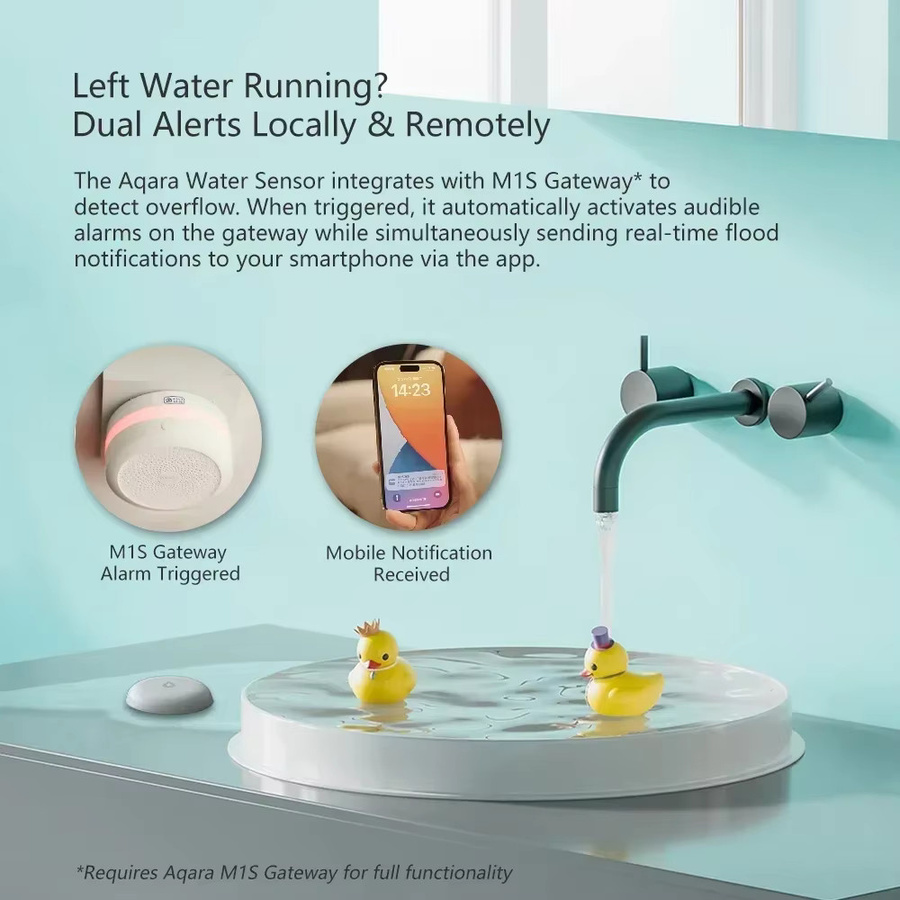 Aqara Wasserleck-Sensor SJCGQ11LM Zigbee Überschwemmungsmelder in Weiß für Apple HomeKit und Mijia APP - Bild 3