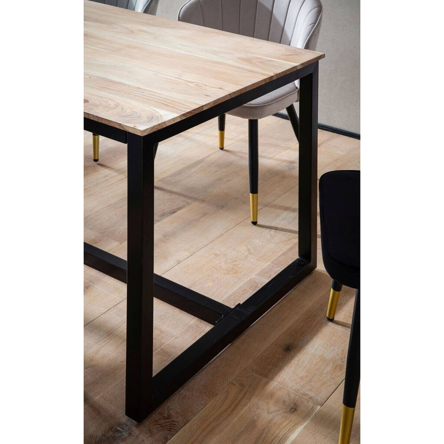 Wohnling Esstisch aus Akazie Massivholz in Braun im Loft-Style B/H/T: 120 x 76 x 60 cm - Bild 3