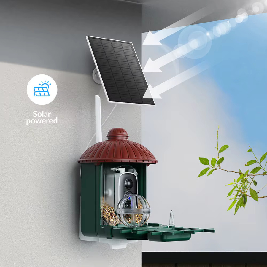 XVIM Smart Bird Feeder Kamera mit 4MP 2K HD Video, Solar Power und WiFi, Outdoor Vogelhaus mit Zwei-Wege-Audio - Bild 4