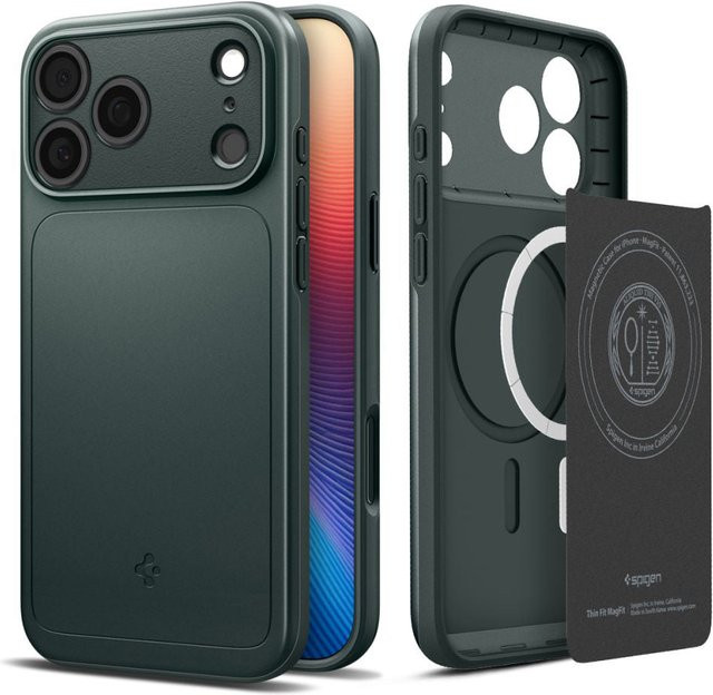 Spigen Thin Fit MagSafe Schutzhülle für Apple iPhone 17 Pro Max in Grün - Bild 1
