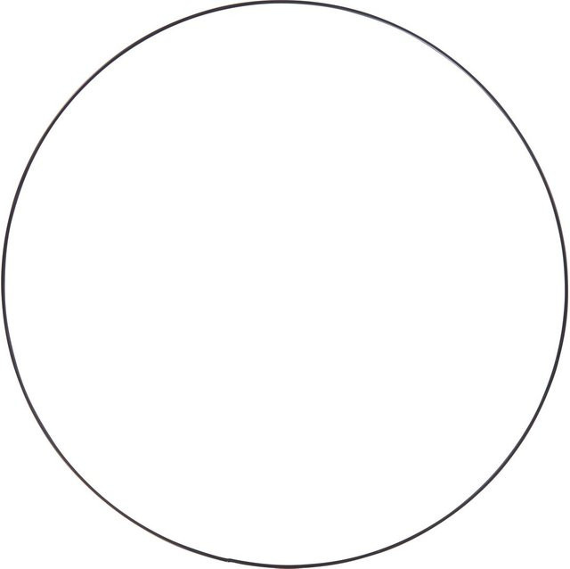 HobbyFun Metallring Kreis in Schwarz Durchmesser: 45 cm - Bild 1