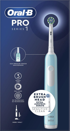 Braun Oral-B Pro Series 1 Elektrische Zahnbürste, Blau-Weiß