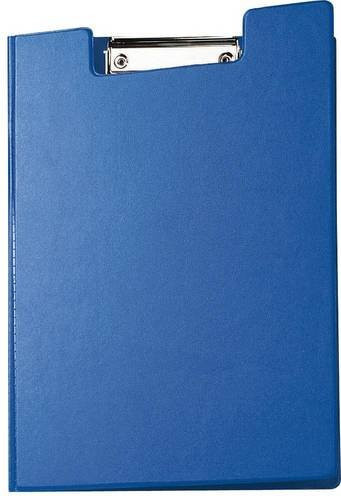 Klemmmappe Maul DIN A4 mit Metallklammer und Stiftehalter, Blau, B: 22,9 cm, H: 31,9 cm, T: 1,3 cm - Bild 1